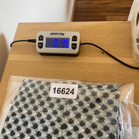 Margaret M Skirt Women Medium Navy Geometric Straight Knee Length Pull On Career - Picture 11 of 11